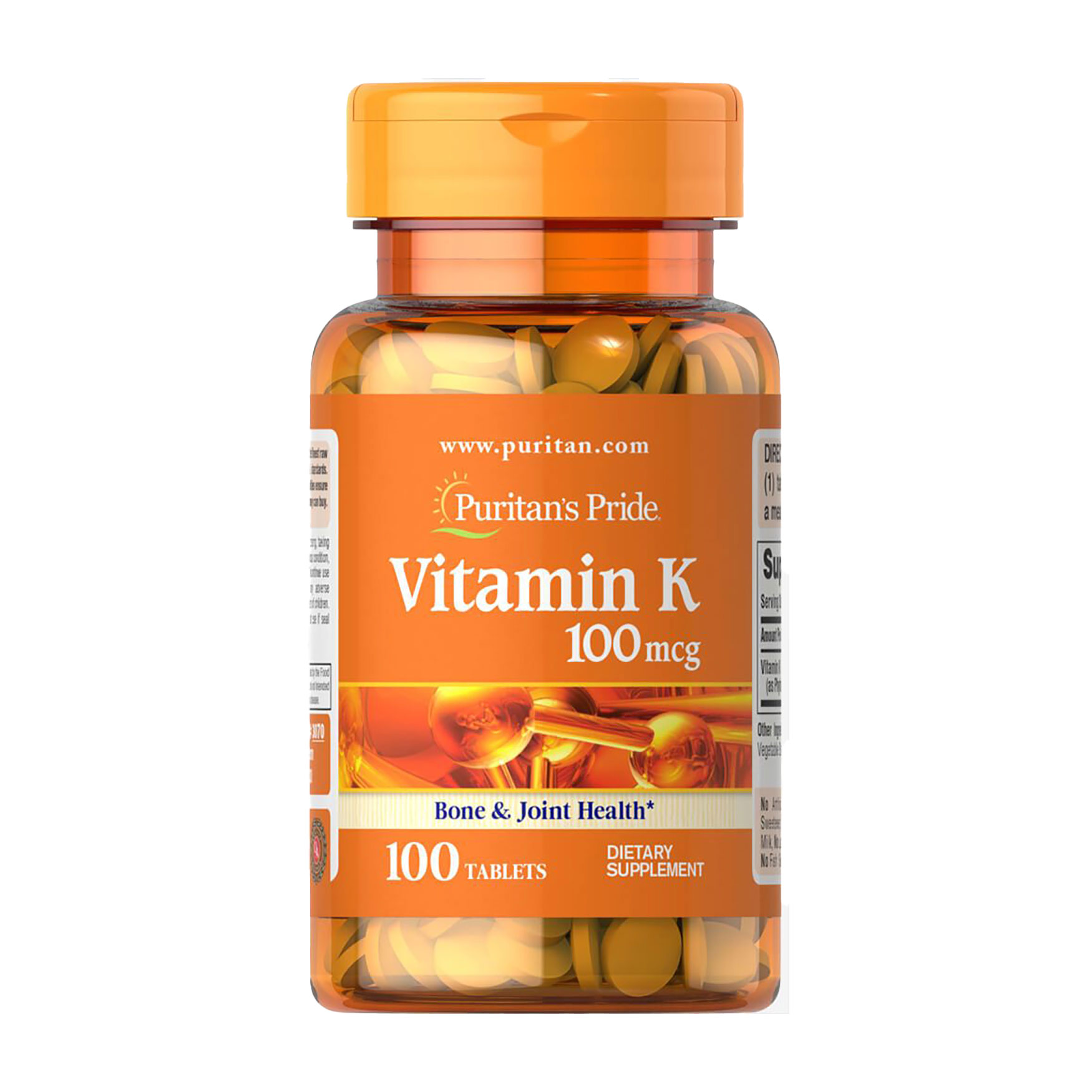 Вітамін К Puritan's Pride Vitamin K 100 мкг, 100 таблеток